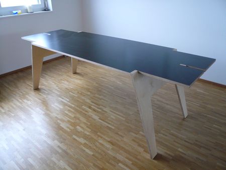 Stecktisch mit Birkensperrholz phenolharz beschichtet